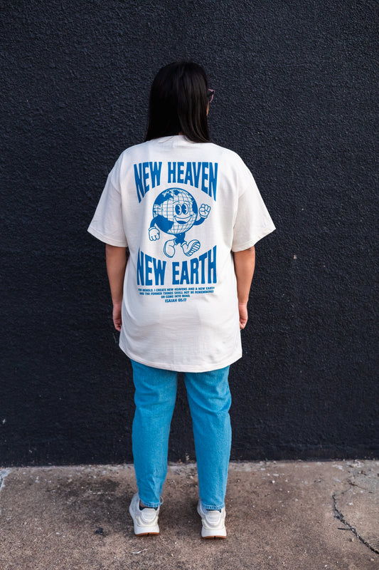 New Heaven New Earth - Natural Heavyweight Tee