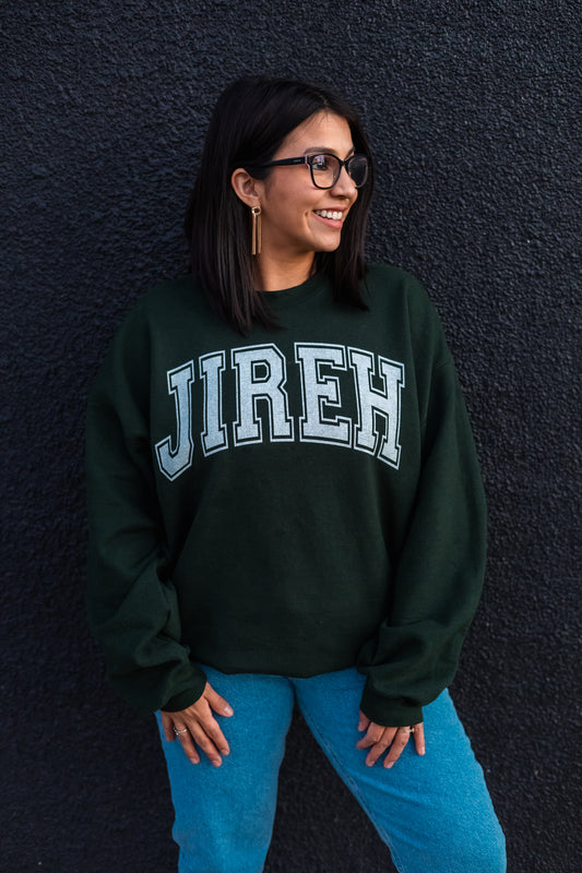 Jireh - Forest Green Crewneck Sweatshirt