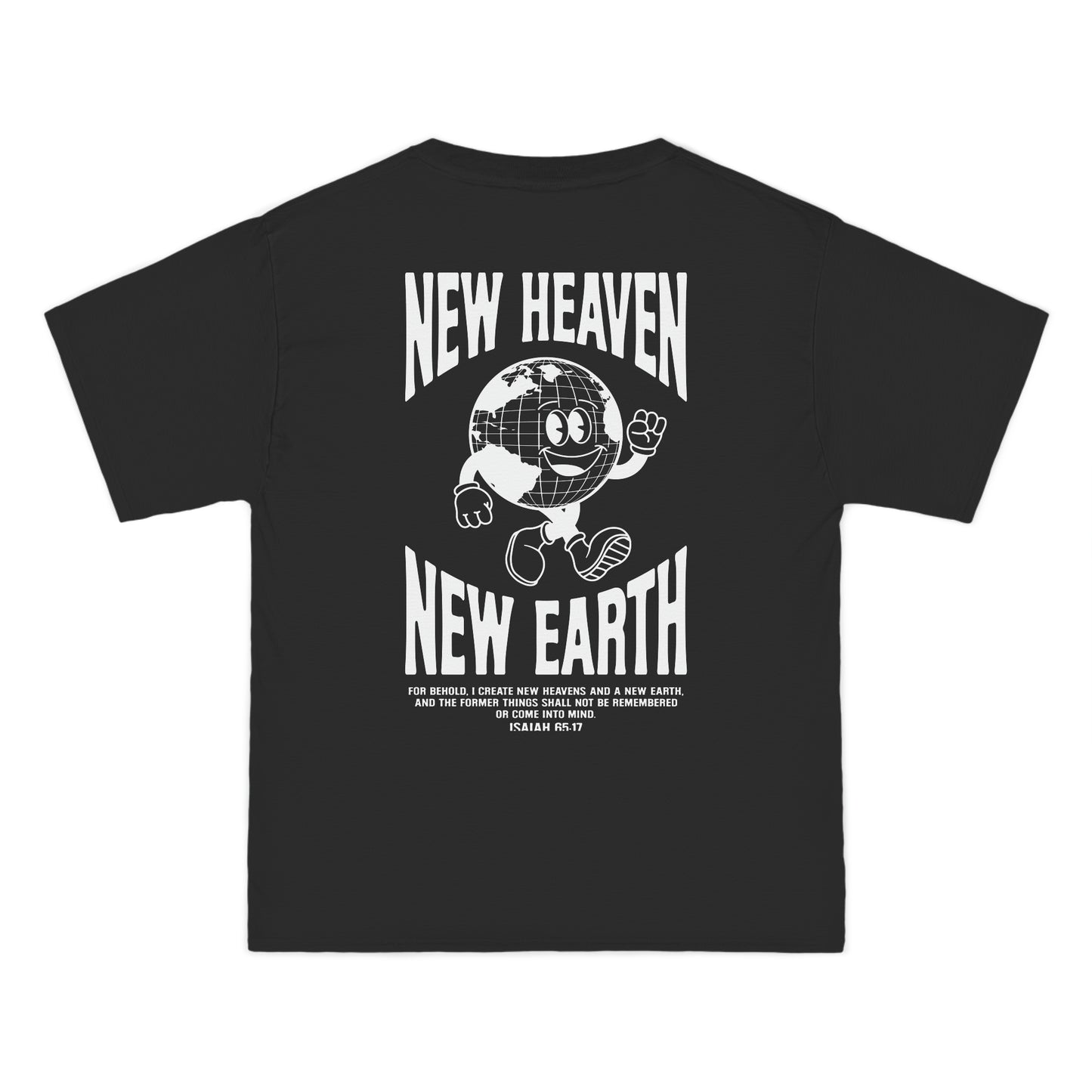 New Heaven New Earth - Black Heavyweight Tee