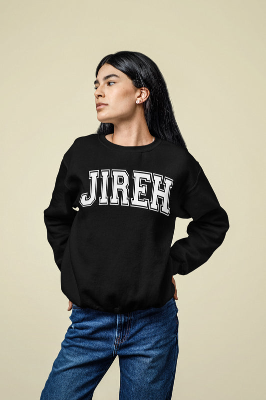 Jireh - Black Crewneck Sweatshirt